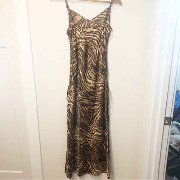 VICTORIA'S SECRET Tiger Stripe Slip Long Cami - Picture 4 of 11